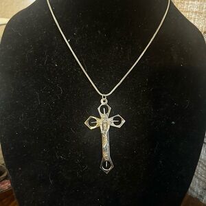 Vintage 1970-80s Italian Crucifix Necklace